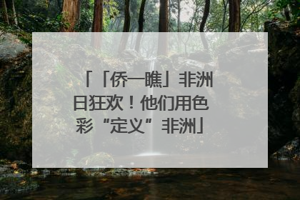 「侨一瞧」非洲日狂欢！他们用色彩“定义”非洲