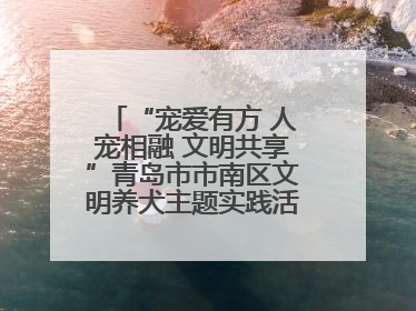 “宠爱有方 人宠相融 文明共享”青岛市市南区文明养犬主题实践活动举办