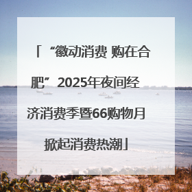 “徽动消费 购在合肥”2025年夜间经济消费季暨66购物月掀起消费热潮