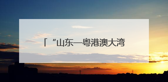“山东—粤港澳大湾区”博士后交流洽谈活动在港澳成功举办