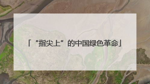 “指尖上”的中国绿色革命