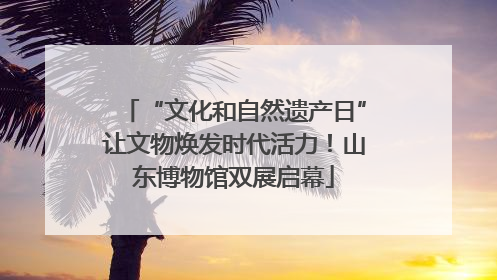 “文化和自然遗产日”让文物焕发时代活力！山东博物馆双展启幕