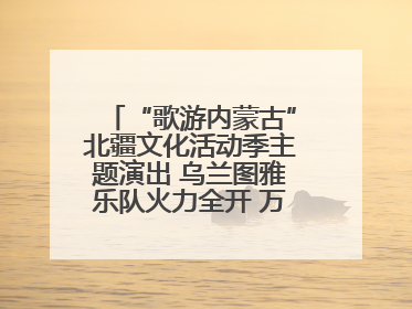 “歌游内蒙古”北疆文化活动季主题演出 乌兰图雅乐队火力全开 万人合唱嗨翻全场