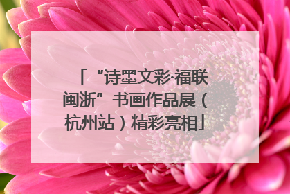 “诗墨文彩·福联闽浙”书画作品展（杭州站）精彩亮相
