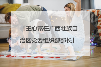 王心富任广西壮族自治区党委组织部部长