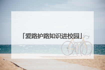 爱路护路知识进校园