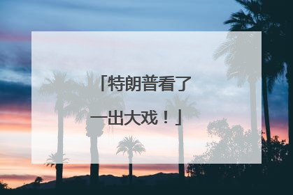 特朗普看了一出大戏！