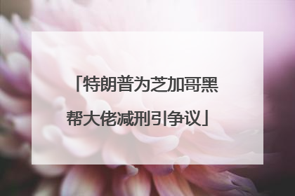 特朗普为芝加哥黑帮大佬减刑引争议