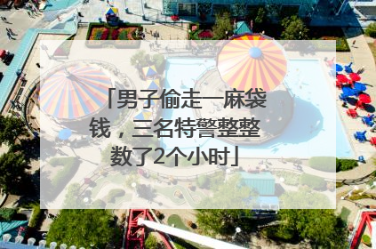 男子偷走一麻袋钱，三名特警整整数了2个小时