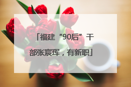 福建“90后”干部张宸珲，有新职