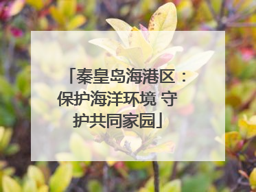 秦皇岛海港区:保护海洋环境 守护共同家园