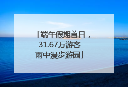 端午假期首日，31.67万游客雨中漫步游园