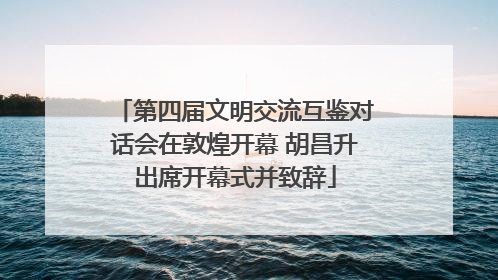 第四届文明交流互鉴对话会在敦煌开幕 胡昌升出席开幕式并致辞