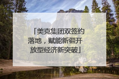 美克集团双签约落地，赋能新疆开放型经济新突破
