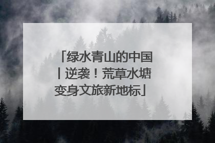 绿水青山的中国丨逆袭！荒草水塘变身文旅新地标