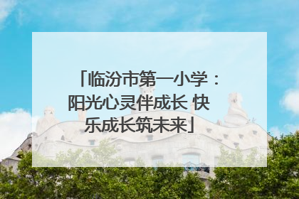 临汾市第一小学：阳光心灵伴成长 快乐成长筑未来