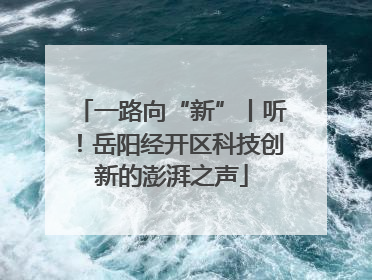 一路向“新”丨听！岳阳经开区科技创新的澎湃之声