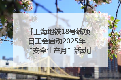 上海地铁18号线项目工会启动2025年“安全生产月”活动