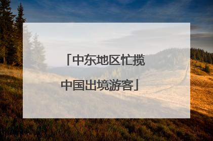 中东地区忙揽中国出境游客