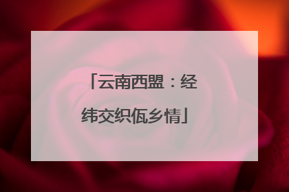 云南西盟：经纬交织佤乡情