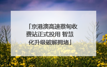 京港澳高速蔡甸收费站正式投用 智慧化升级破解拥堵