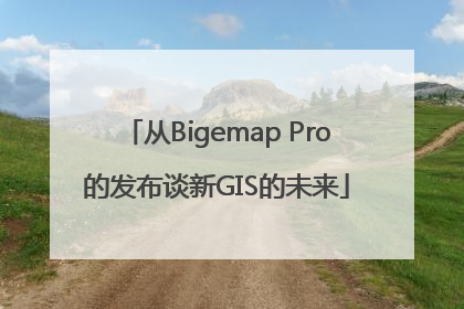 从Bigemap Pro的发布谈新GIS的未来