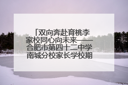 双向奔赴育桃李 家校同心向未来——合肥市第四十二中学南城分校家长学校期末总结会圆满召开