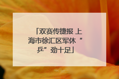 双赛传捷报 上海市徐汇区军休“乒”劲十足