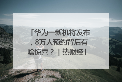 华为一新机将发布，8万人预约背后有啥惊喜？｜热财经