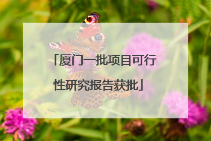 厦门一批项目可行性研究报告获批
