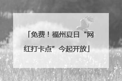 免费！福州夏日“网红打卡点”今起开放