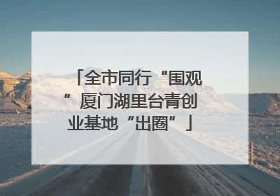 全市同行“围观”厦门湖里台青创业基地“出圈”