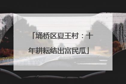 埇桥区夏王村：十年耕耘结出富民瓜