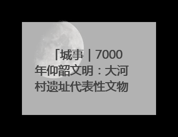 城事｜7000年仰韶文明：大河村遗址代表性文物首回原址