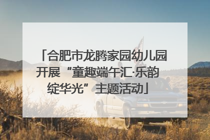 合肥市龙腾家园幼儿园开展“童趣端午汇·乐韵绽华光”主题活动