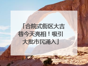 合院式街区大吉巷今天亮相！吸引大批市民涌入