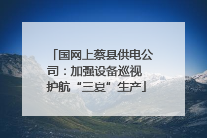 国网上蔡县供电公司：加强设备巡视 护航“三夏”生产