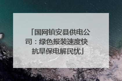 国网镇安县供电公司：绿色报装速度快 抗旱保电解民忧