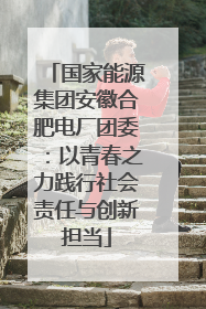 国家能源集团安徽合肥电厂团委：以青春之力践行社会责任与创新担当
