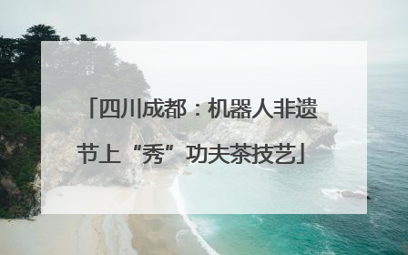 四川成都：机器人非遗节上“秀”功夫茶技艺
