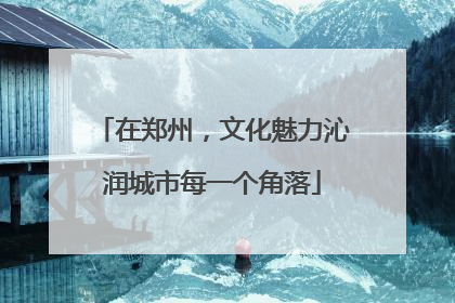 在郑州，文化魅力沁润城市每一个角落