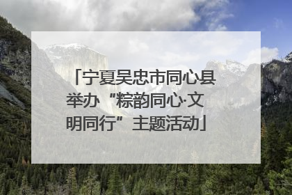 宁夏吴忠市同心县举办“粽韵同心·文明同行”主题活动