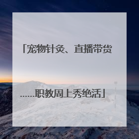 宠物针灸、直播带货……职教周上秀绝活