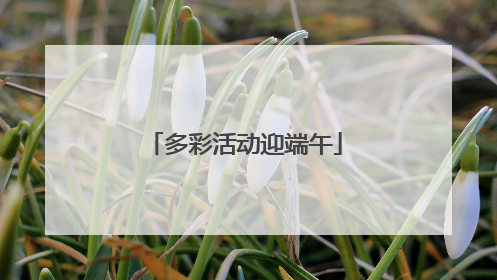 多彩活动迎端午