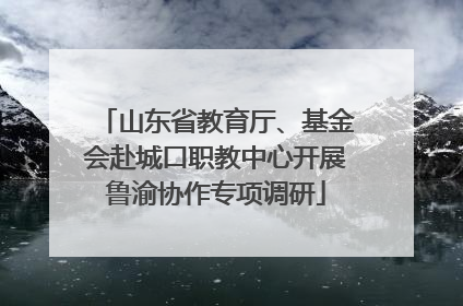 山东省教育厅、基金会赴城口职教中心开展鲁渝协作专项调研