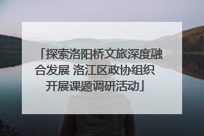 探索洛阳桥文旅深度融合发展 洛江区政协组织开展课题调研活动