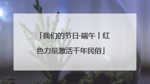 我们的节日·端午丨红色力量激活千年民俗
