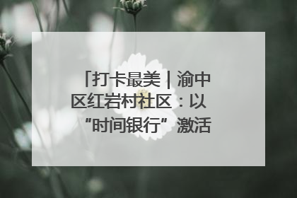 打卡最美｜渝中区红岩村社区：以“时间银行”激活垃圾分类新动能