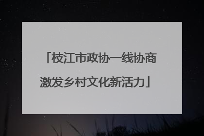 枝江市政协一线协商激发乡村文化新活力