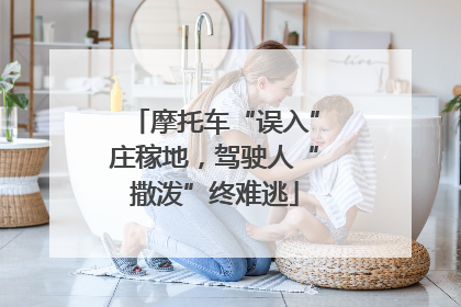 摩托车“误入”庄稼地，驾驶人“撒泼”终难逃